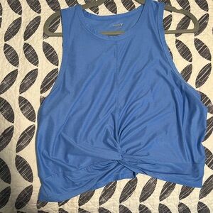 Old Navy Twist Front Blue Tank Top